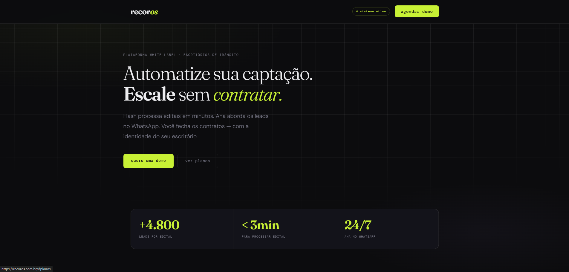 RecorOS — Plataforma de Automação